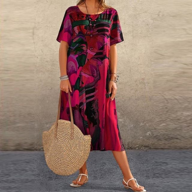 Abito midi da donna linea ad A