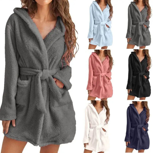 Accappatoio Lussuoso in Pile - Caldo e Comodo per Ogni Momento