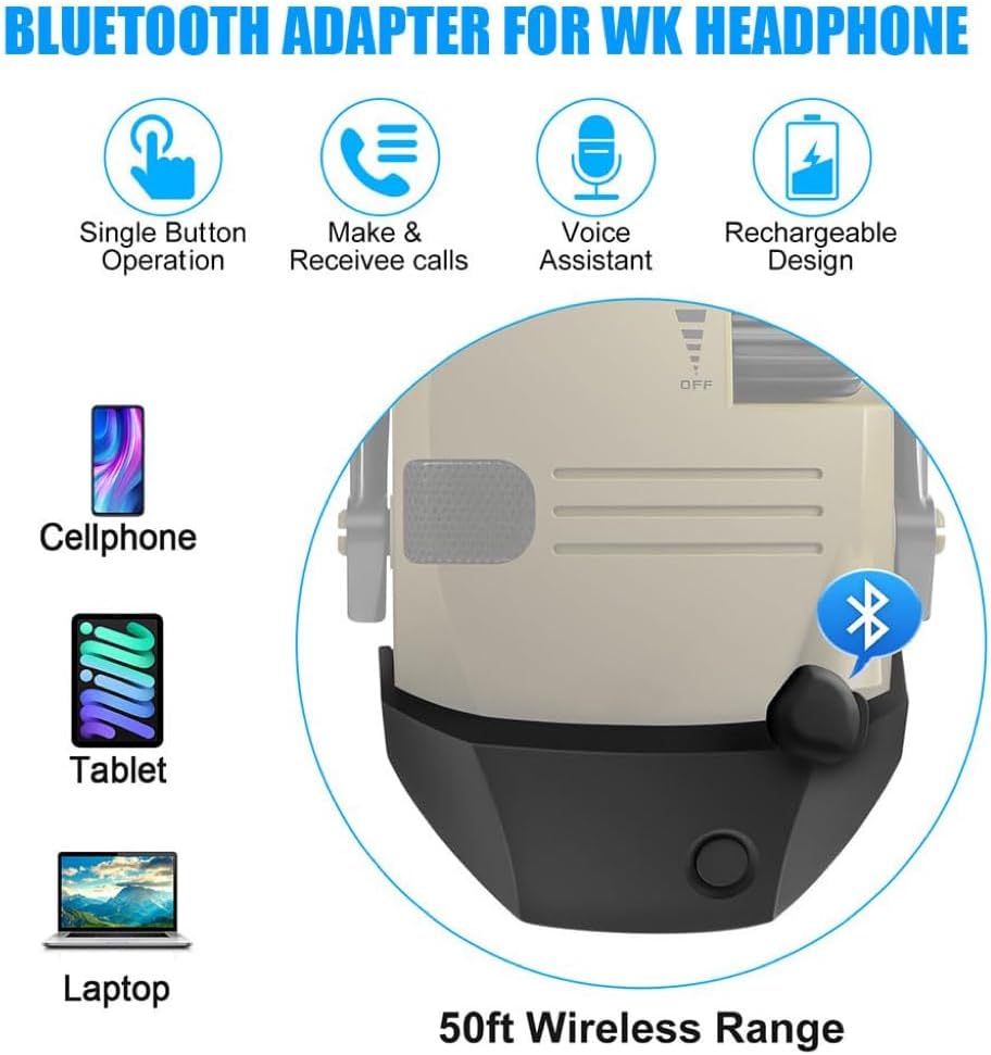 Adattatore Bluetooth per Cuffie da Tiro - Protezione Acustica Wireless
