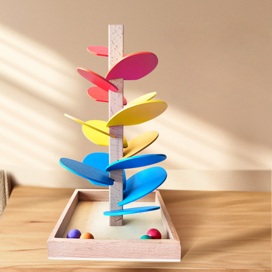 Albero musicale di legno con Biglie Arcobaleno - Gioco Interattivo per Bambini