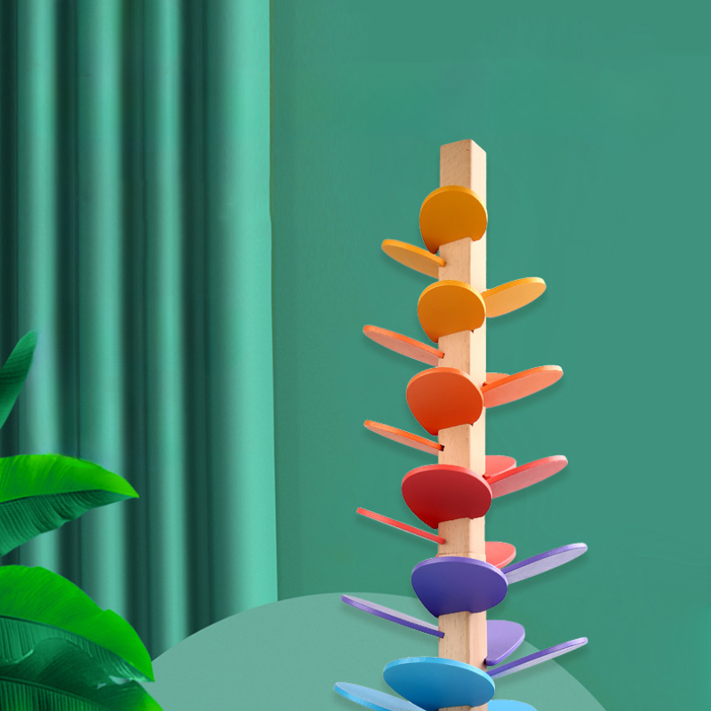 Albero musicale di legno con Biglie Arcobaleno - Gioco Interattivo per Bambini