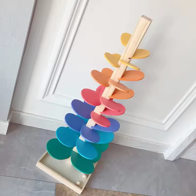 Albero musicale di legno con Biglie Arcobaleno - Gioco Interattivo per Bambini