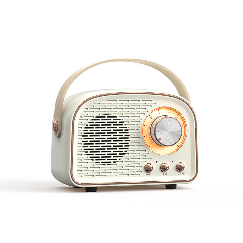 Altoparlante Bluetooth portatile in stile retro con audio ad alta qualità e lunga durata della batteria – design compatto ed elegante