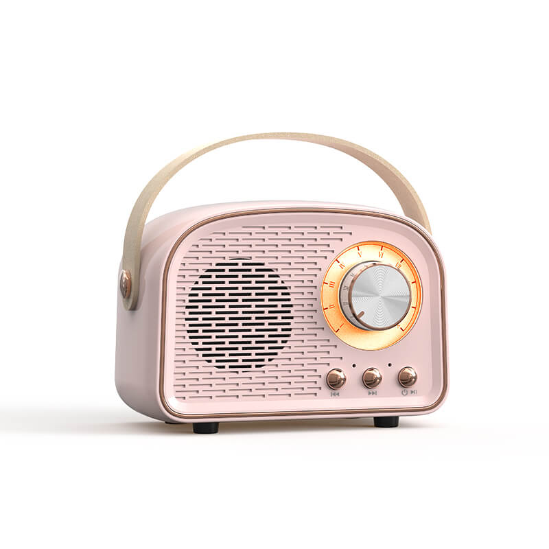 Altoparlante Bluetooth portatile in stile retro con audio ad alta qualità e lunga durata della batteria – design compatto ed elegante