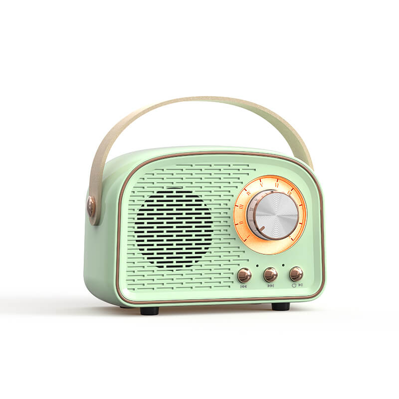 Altoparlante Bluetooth portatile in stile retro con audio ad alta qualità e lunga durata della batteria – design compatto ed elegante
