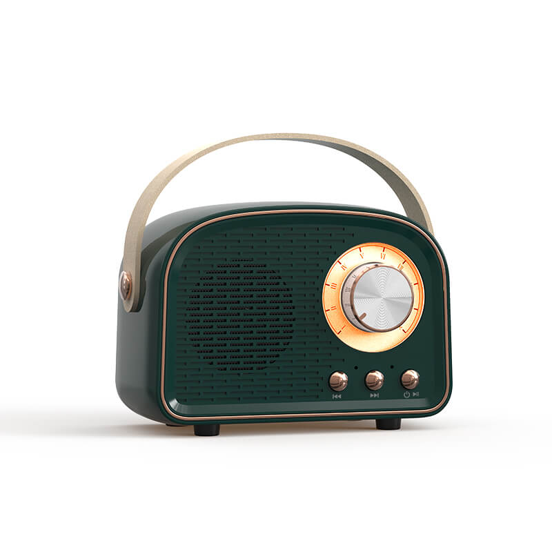 Altoparlante Bluetooth portatile in stile retro con audio ad alta qualità e lunga durata della batteria – design compatto ed elegante