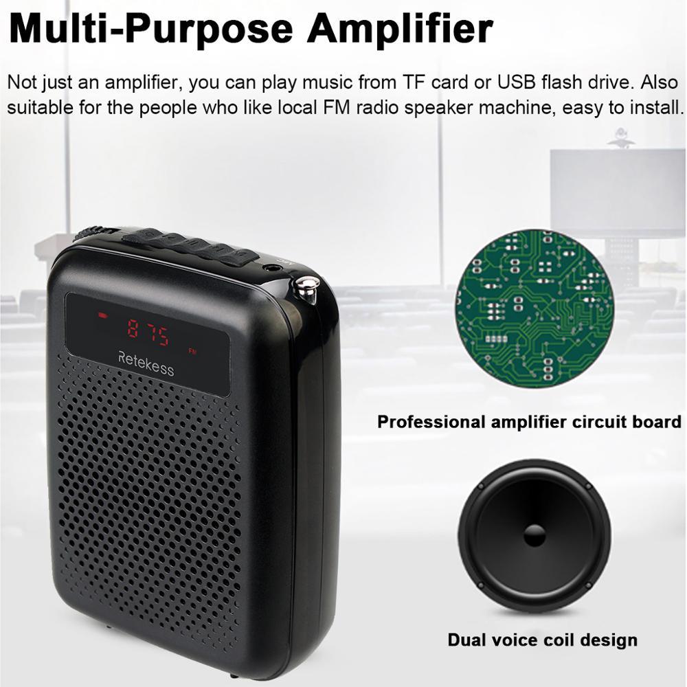 Amplificatore Vocale Portatile – Suono Nitido per Insegnamento e Riunioni