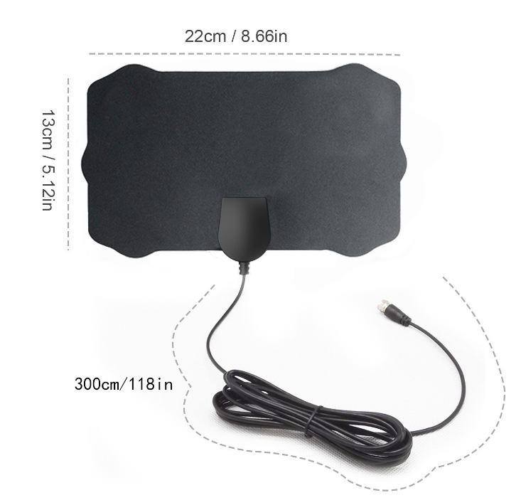Antenna TV HDTV Satellitare da Interno - Qualità d'Immagine 4K | Installazione Facile