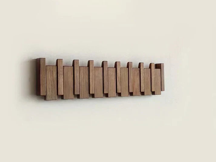 Appendiabiti da Parete a Forma di Pianoforte in Legno di Alta Qualità