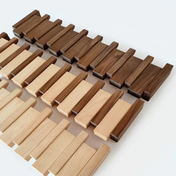 Appendiabiti da Parete a Forma di Pianoforte in Legno di Alta Qualità