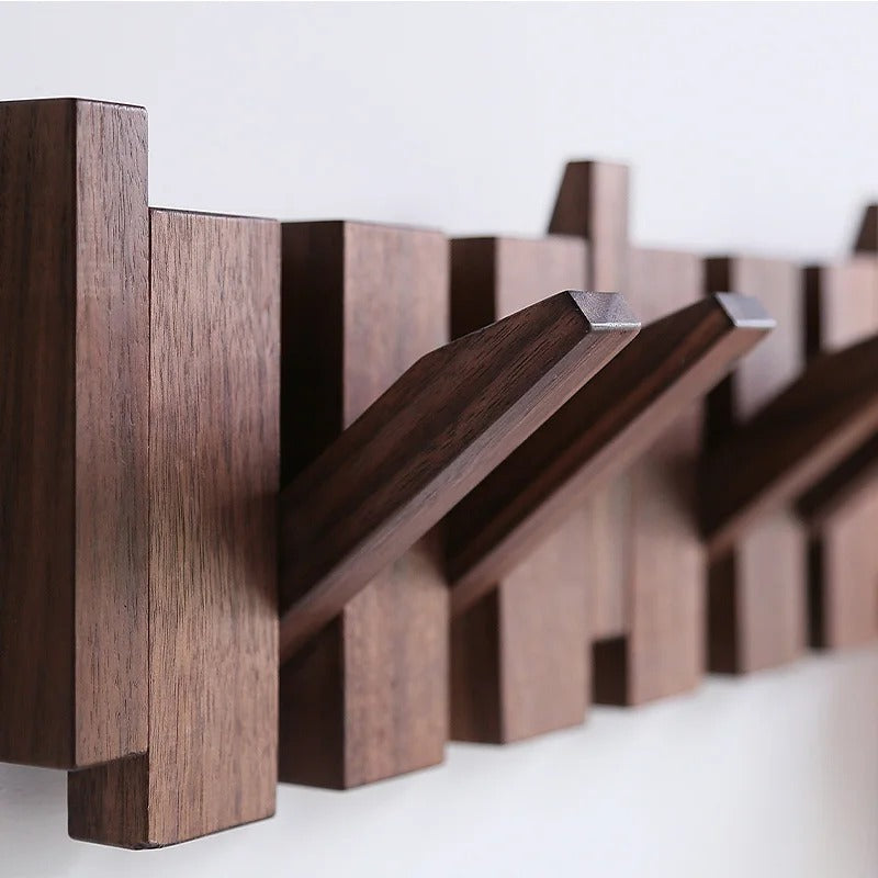 Appendiabiti da Parete in Legno a Tasto di Pianoforte – Decorazione Murale Elegante e Pratica Soluzione Salvaspazio