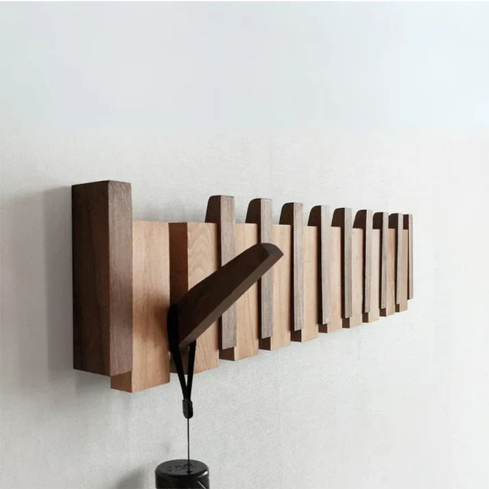 Appendiabiti da Parete in Legno a Tasto di Pianoforte – Decorazione Murale Elegante e Pratica Soluzione Salvaspazio