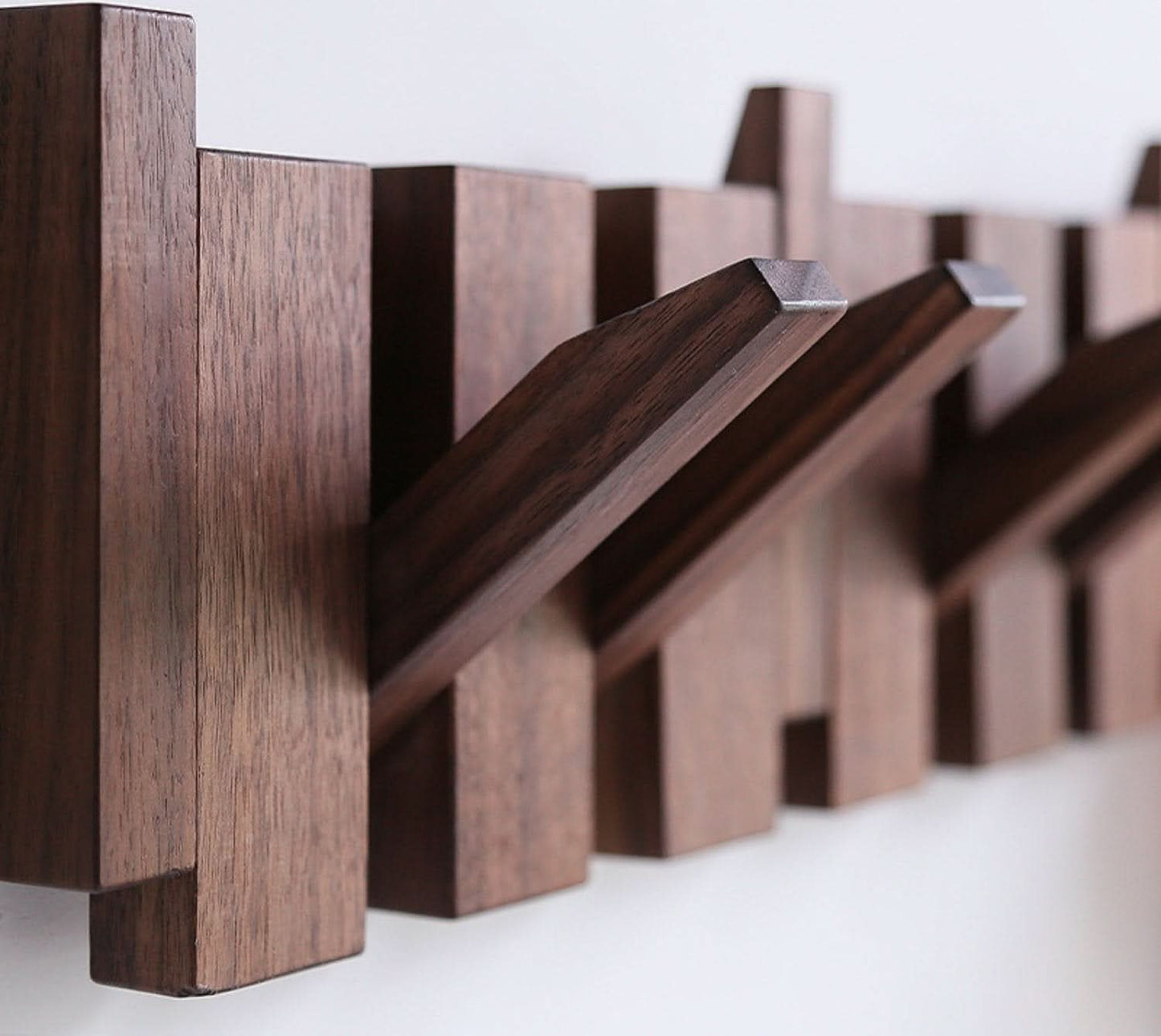 Appendiabiti da parete in legno fatto a mano a forma di pianoforte