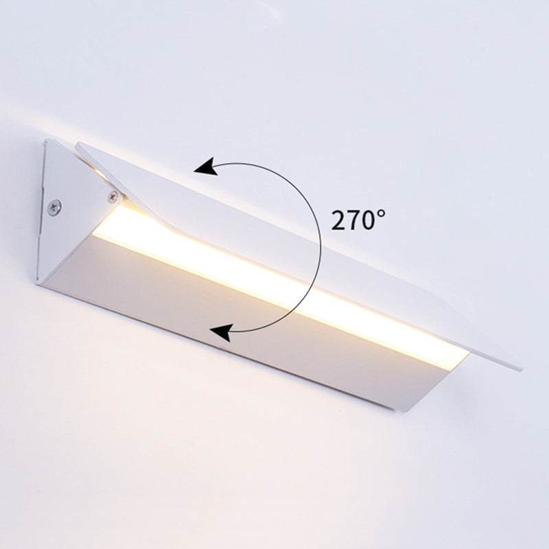 Applique a LED da interno orientabile in metallo, bianca