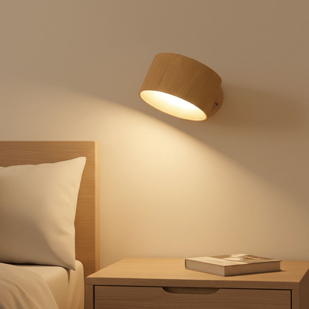 Applique da parete a LED senza fili e ricaricabile in stile nordico per camera da letto, corridoio e angolo lettura