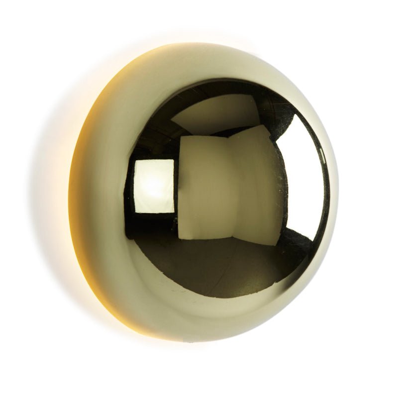 Applique da Parete Bauhaus Eclipse | Lampada Artistica Moderna con Finitura Dorata