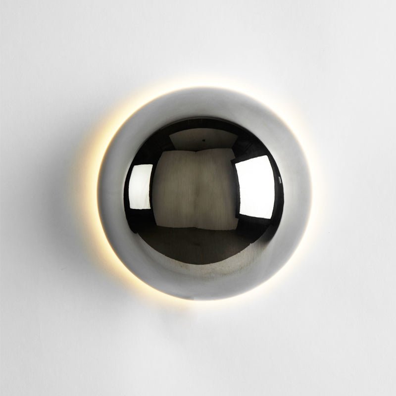 Applique da Parete Bauhaus Eclipse | Lampada Artistica Moderna con Finitura Dorata