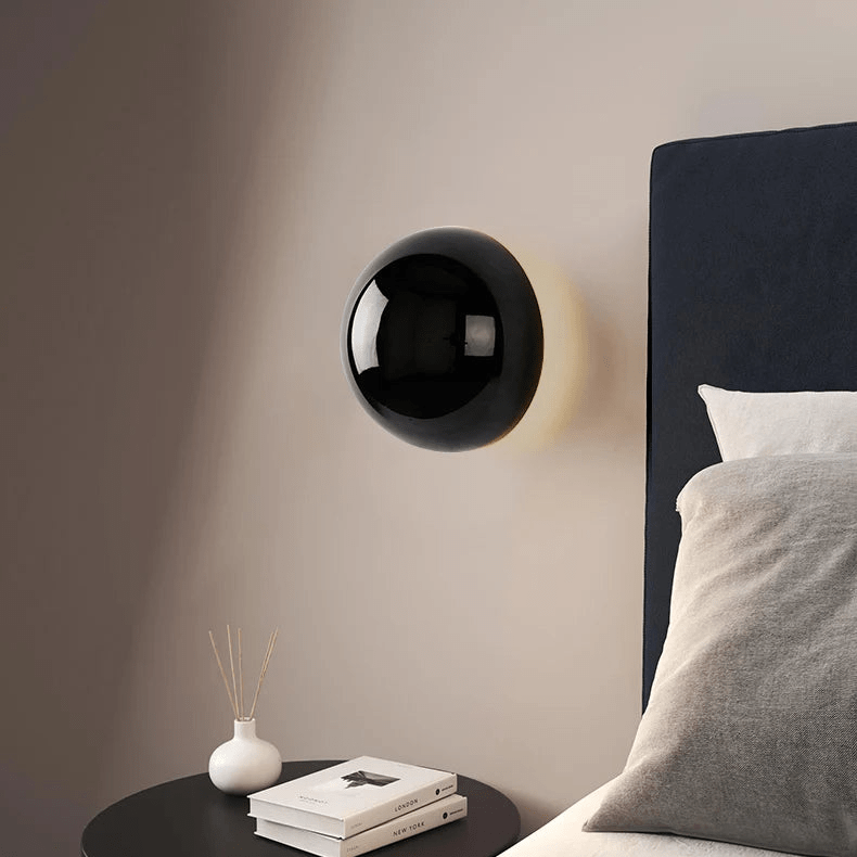 Applique da Parete Bauhaus Eclipse | Lampada Artistica Moderna con Finitura Dorata