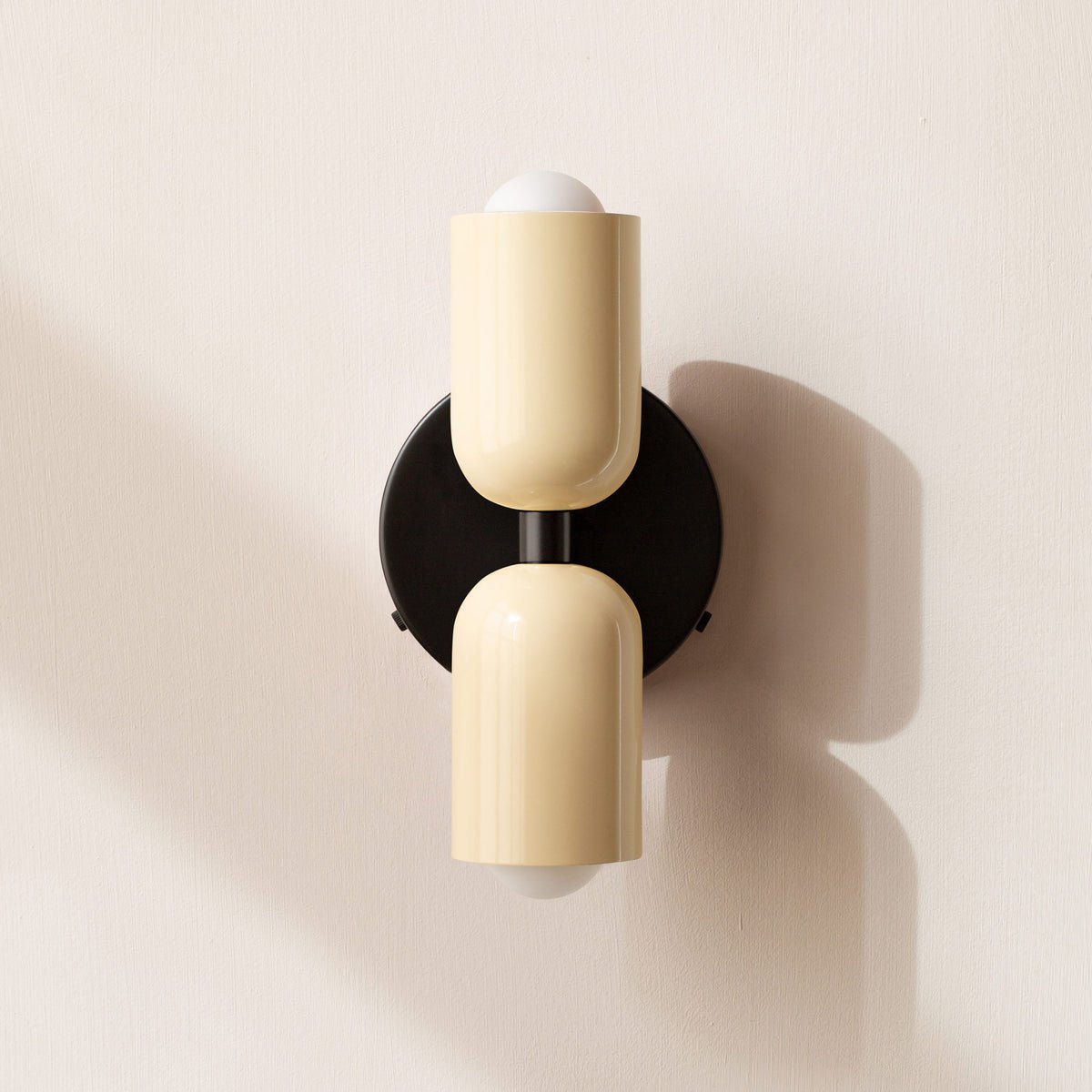 Applique da parete in stile vintage a due punti luce orientabili