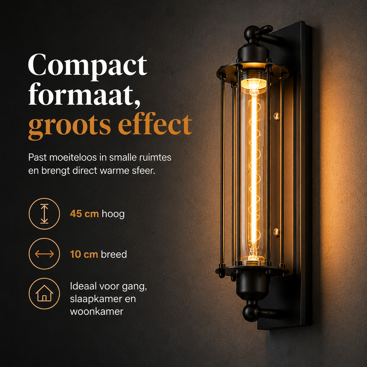 Applique da parete industriale retrò E27 | Lampada da parete classica dal design moderno a LED per decorazione domestica