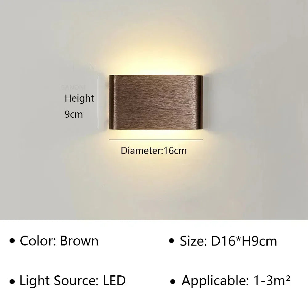 Applique da Parete LED Moderna - Design Elegante con Luce Calda per Camera da Letto, Corridoio e Bagno