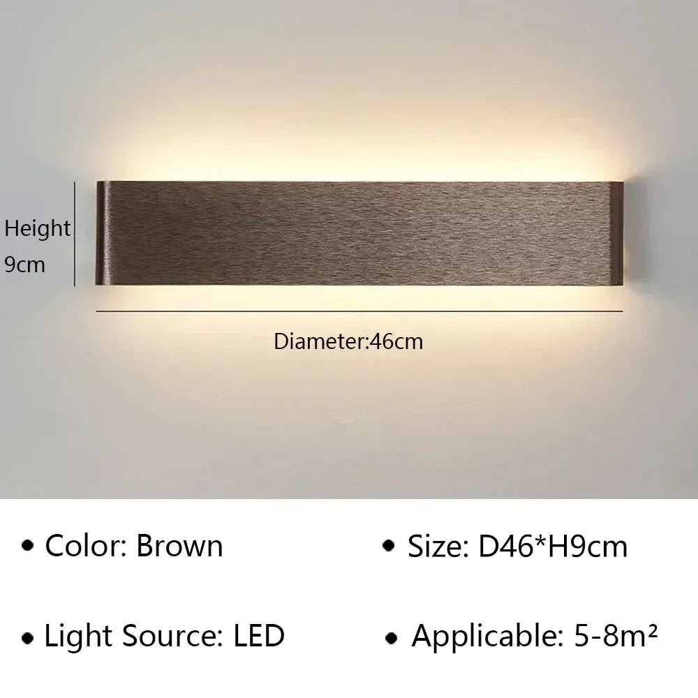 Applique da Parete LED Moderna - Design Elegante con Luce Calda per Camera da Letto, Corridoio e Bagno