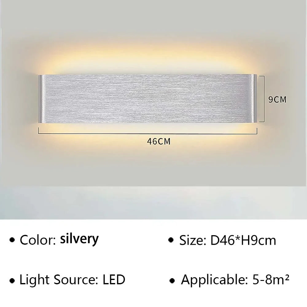 Applique da Parete LED Moderna - Design Elegante con Luce Calda per Camera da Letto, Corridoio e Bagno