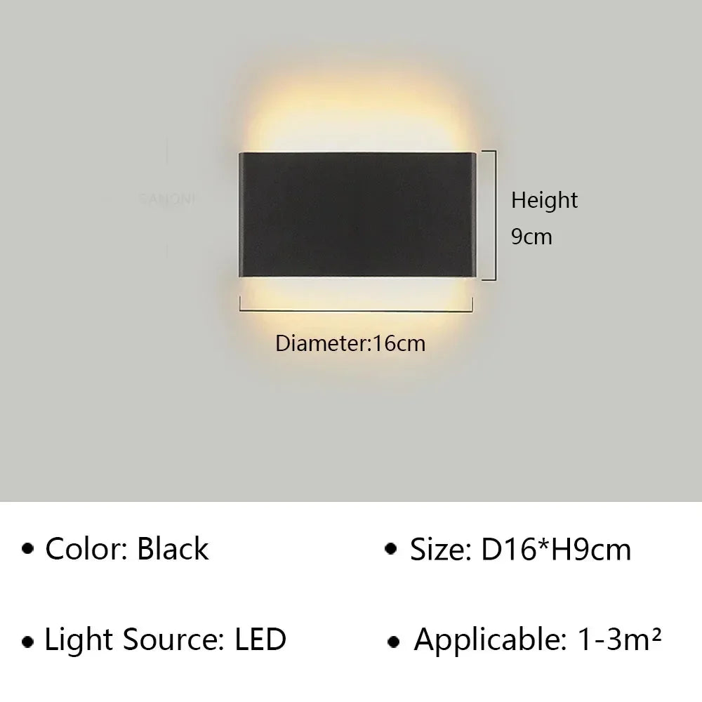 Applique da Parete LED Moderna - Design Elegante con Luce Calda per Camera da Letto, Corridoio e Bagno