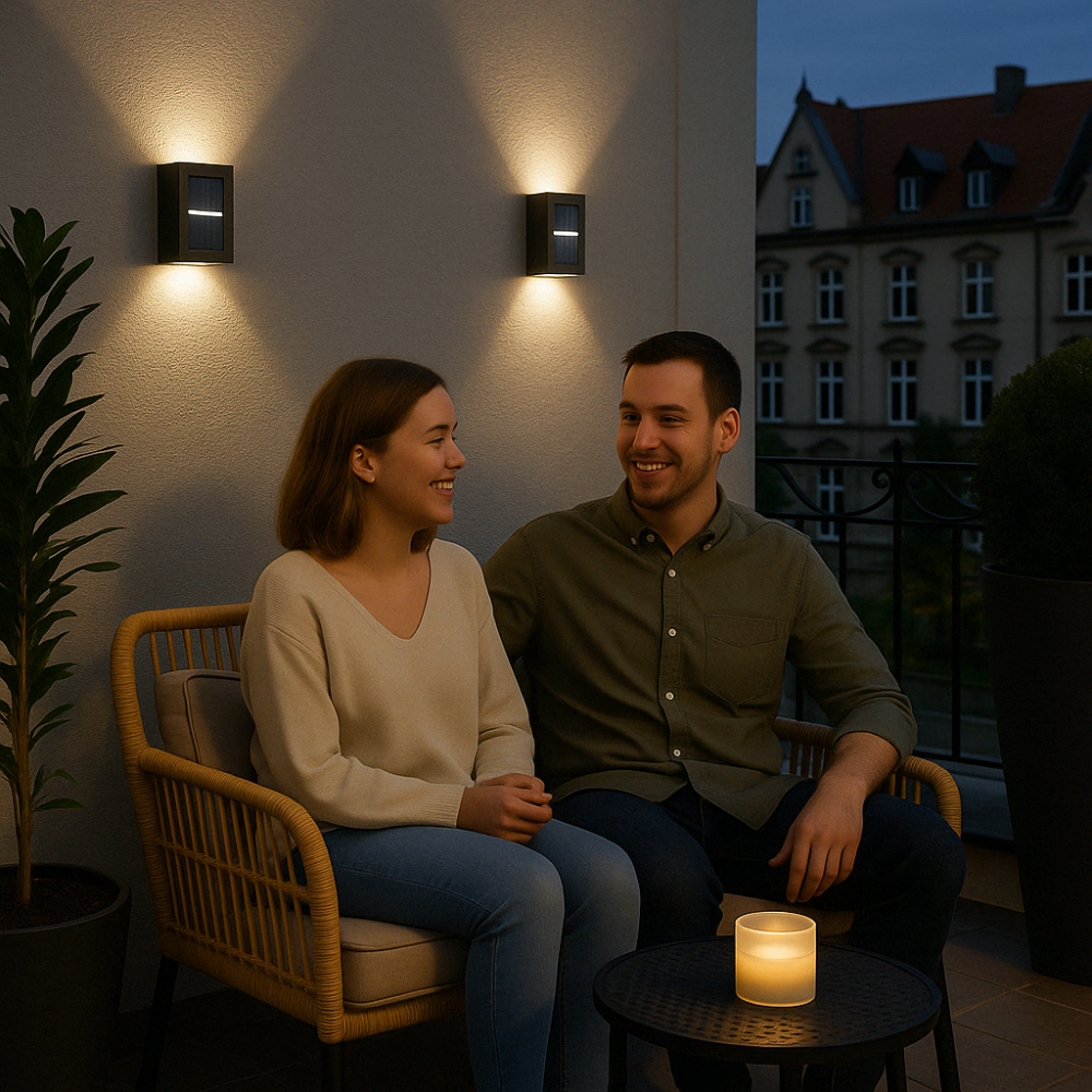 Applique LED da parete – Ad alimentazione solare e resistenti alle intemperie