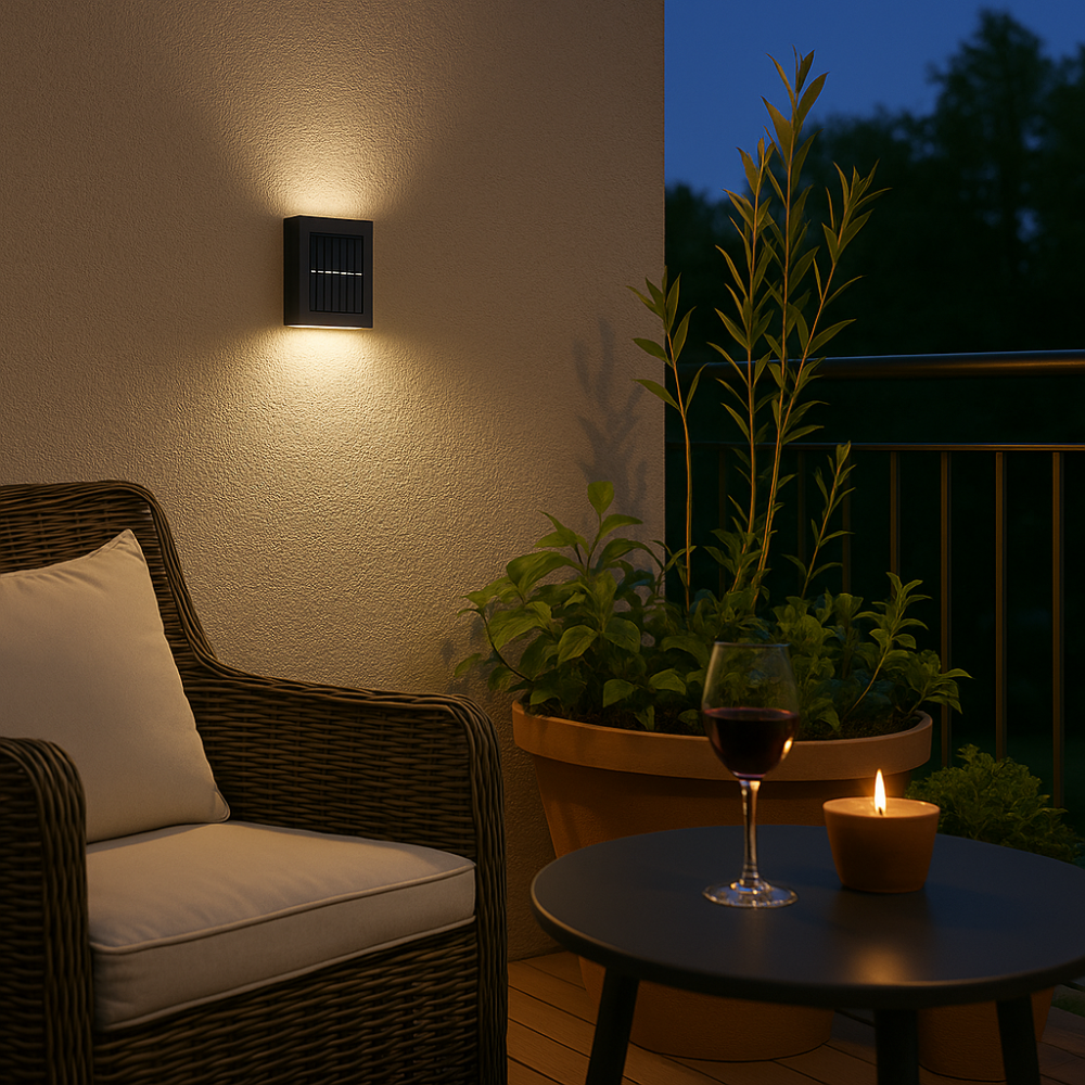 Applique LED da parete – Ad alimentazione solare e resistenti alle intemperie