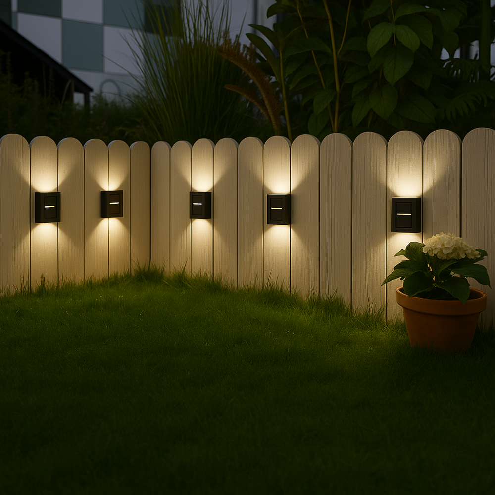 Applique LED da parete – Ad alimentazione solare e resistenti alle intemperie