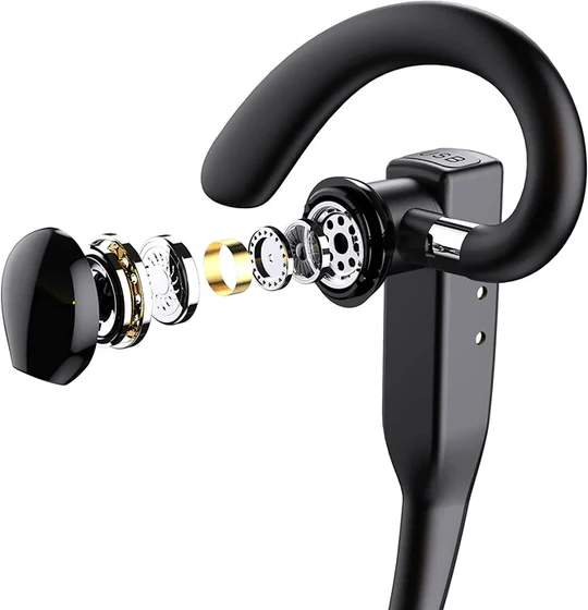Auricolare Bluetooth Professionale con Cancellazione del Rumore e Design Ergonomico
