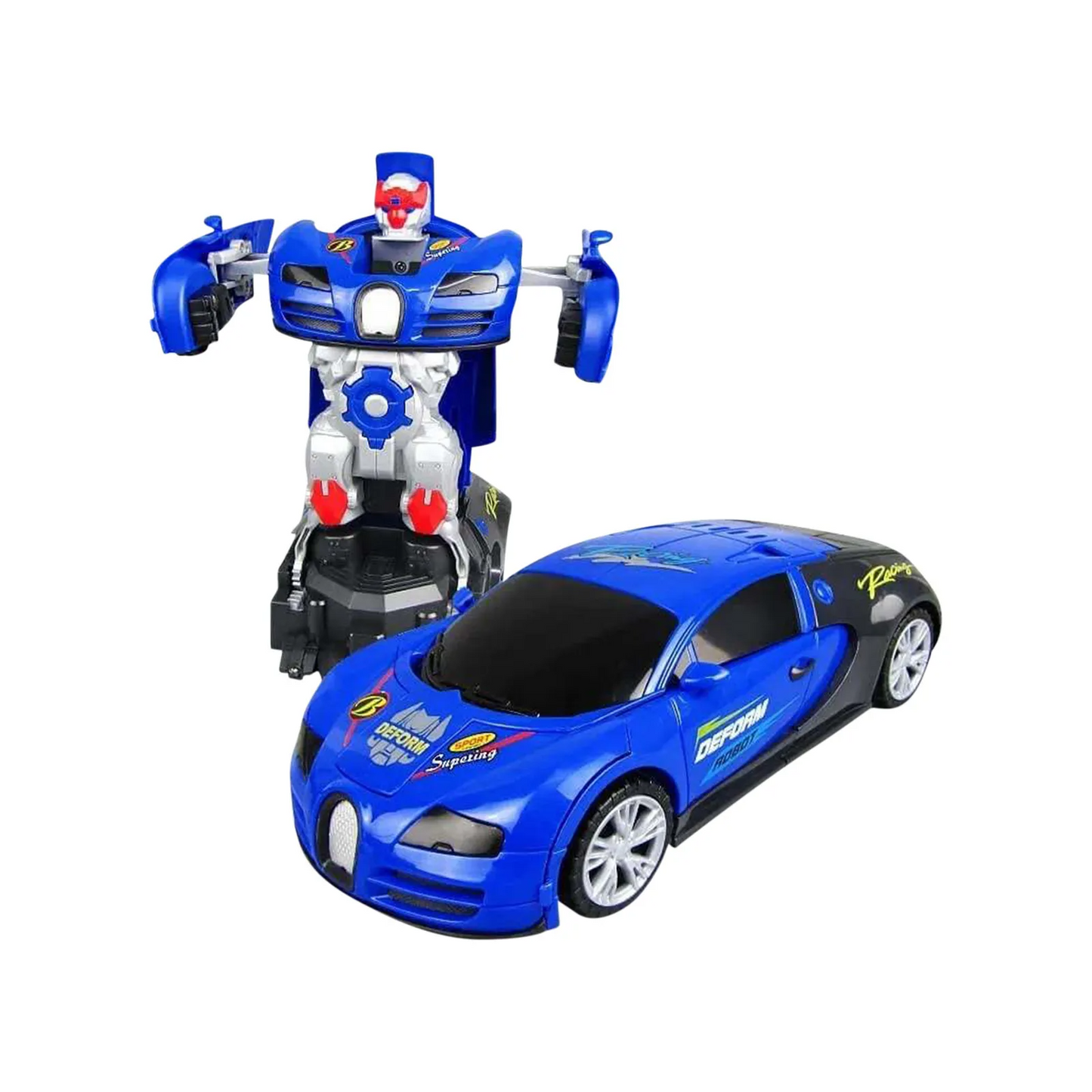 Auto Robot Giocattolo Trasformabile per Bambini con Rilevamento degli Ostacoli