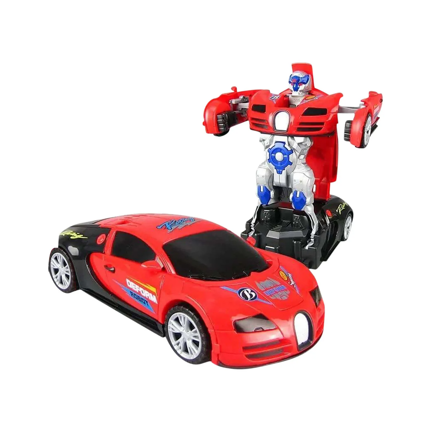 Auto Robot Giocattolo Trasformabile per Bambini con Rilevamento degli Ostacoli