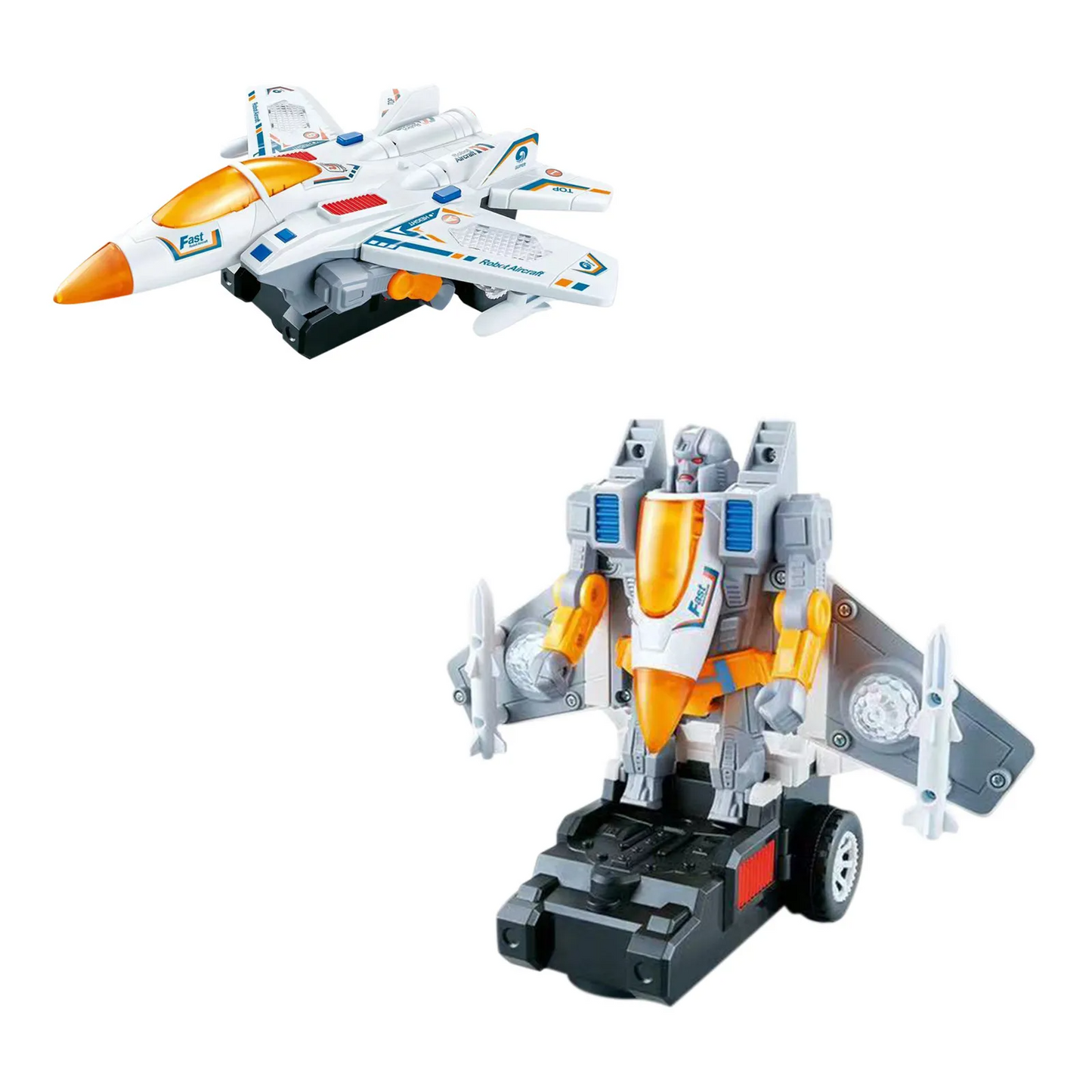 Auto Robot Giocattolo Trasformabile per Bambini con Rilevamento degli Ostacoli