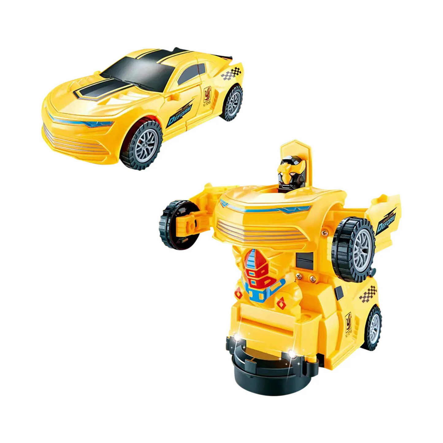 Auto Robot Giocattolo Trasformabile per Bambini con Rilevamento degli Ostacoli