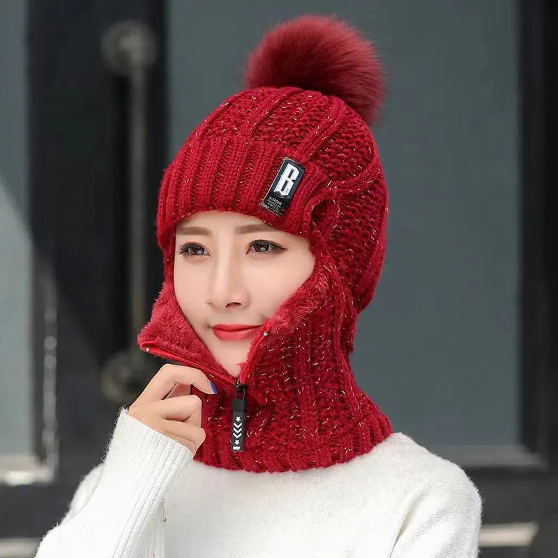 Balaclava da donna in maglia