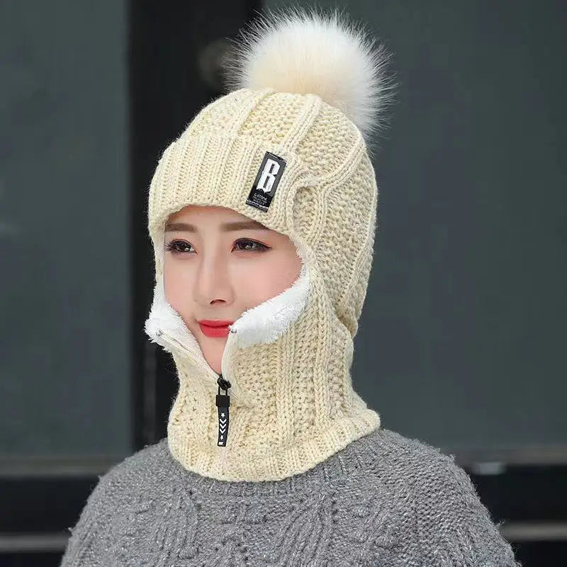 Balaclava da donna in maglia