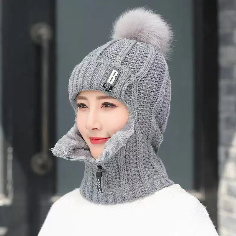 Balaclava da donna in maglia