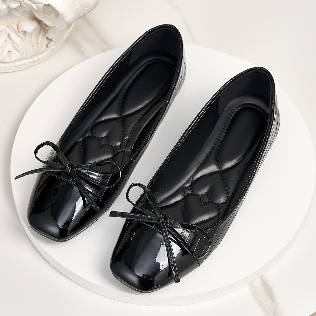 Ballerine basse da donna a punta squadrata