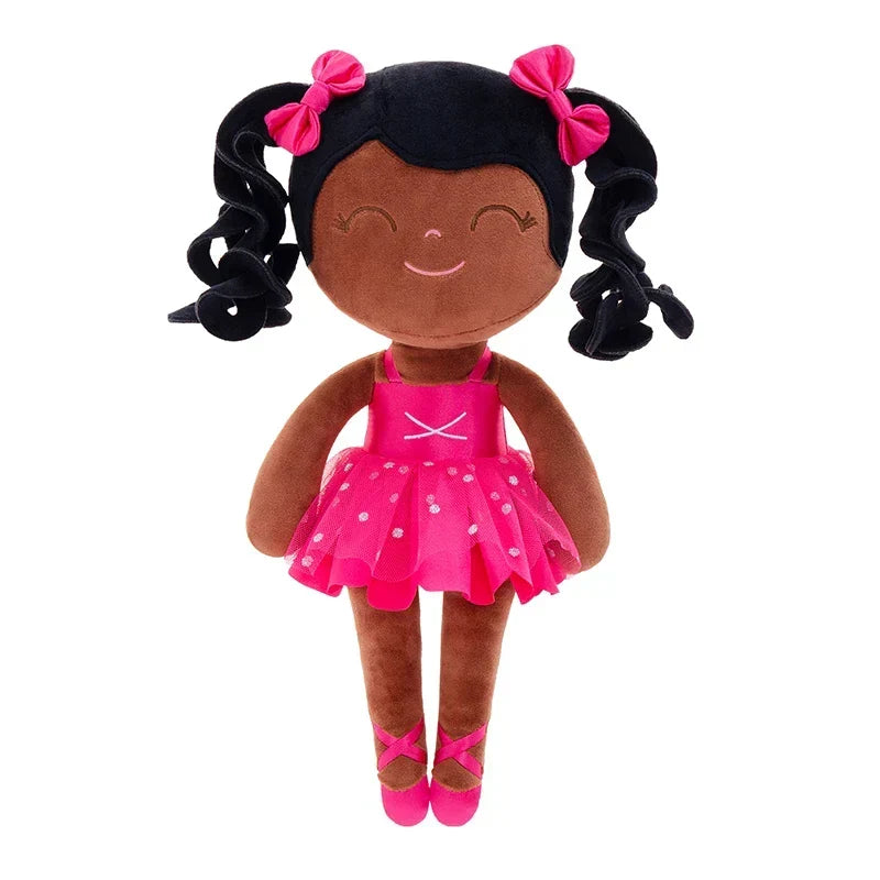 Bambola di Peluche da Ballerina per Bambina - Morbido Giocattolo Imbottito con Corona e Tutù