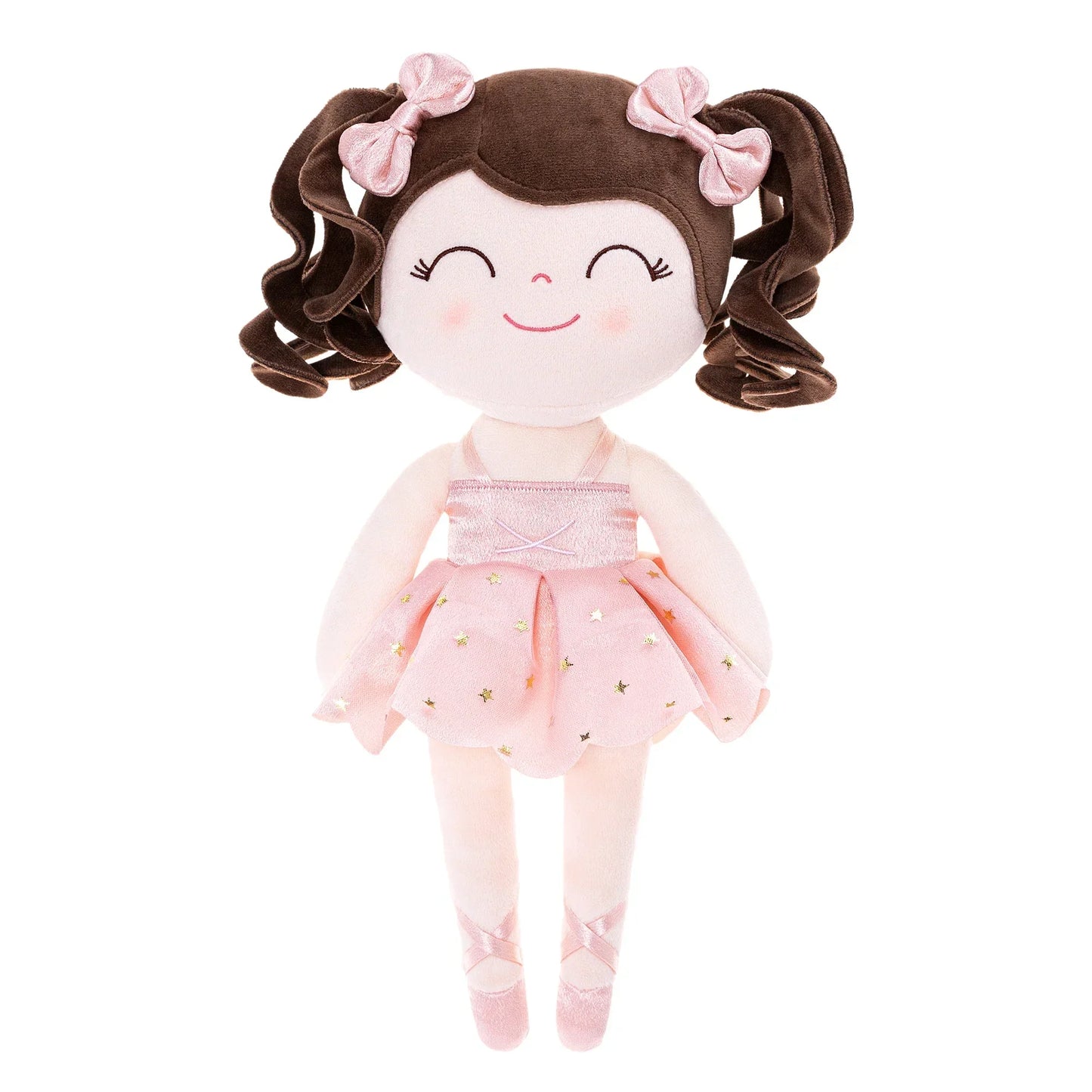 Bambola di Peluche da Ballerina per Bambina - Morbido Giocattolo Imbottito con Corona e Tutù