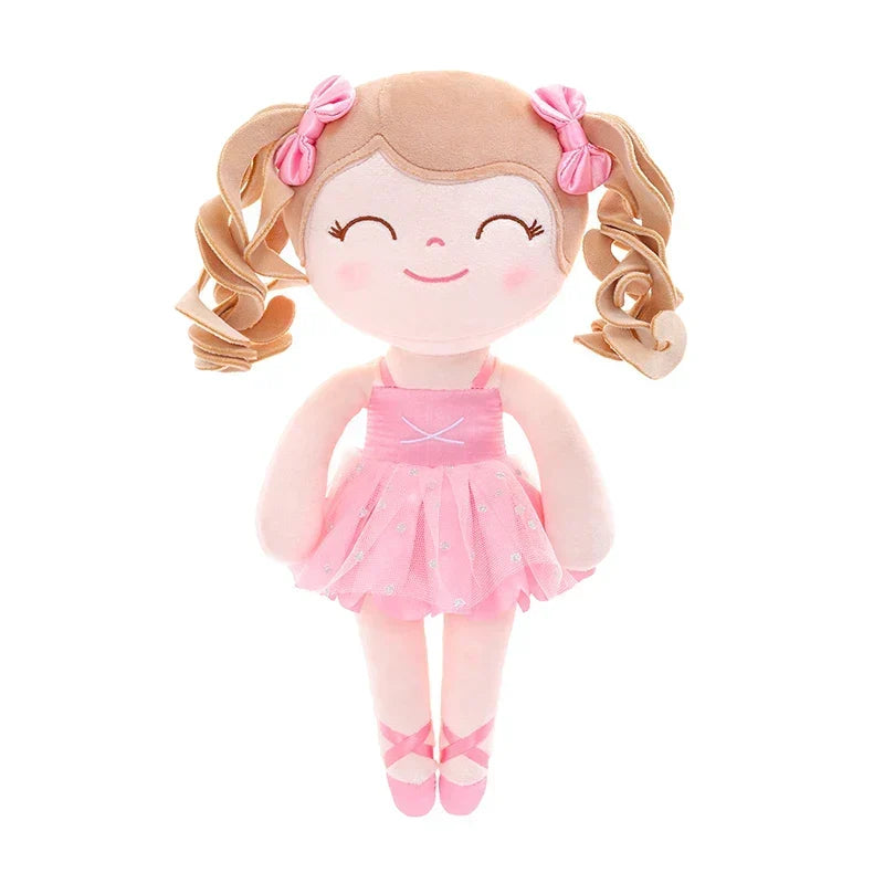 Bambola di Peluche da Ballerina per Bambina - Morbido Giocattolo Imbottito con Corona e Tutù