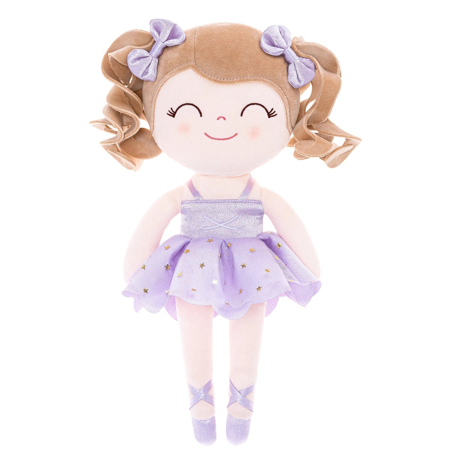 Bambola di Peluche da Ballerina per Bambina - Morbido Giocattolo Imbottito con Corona e Tutù