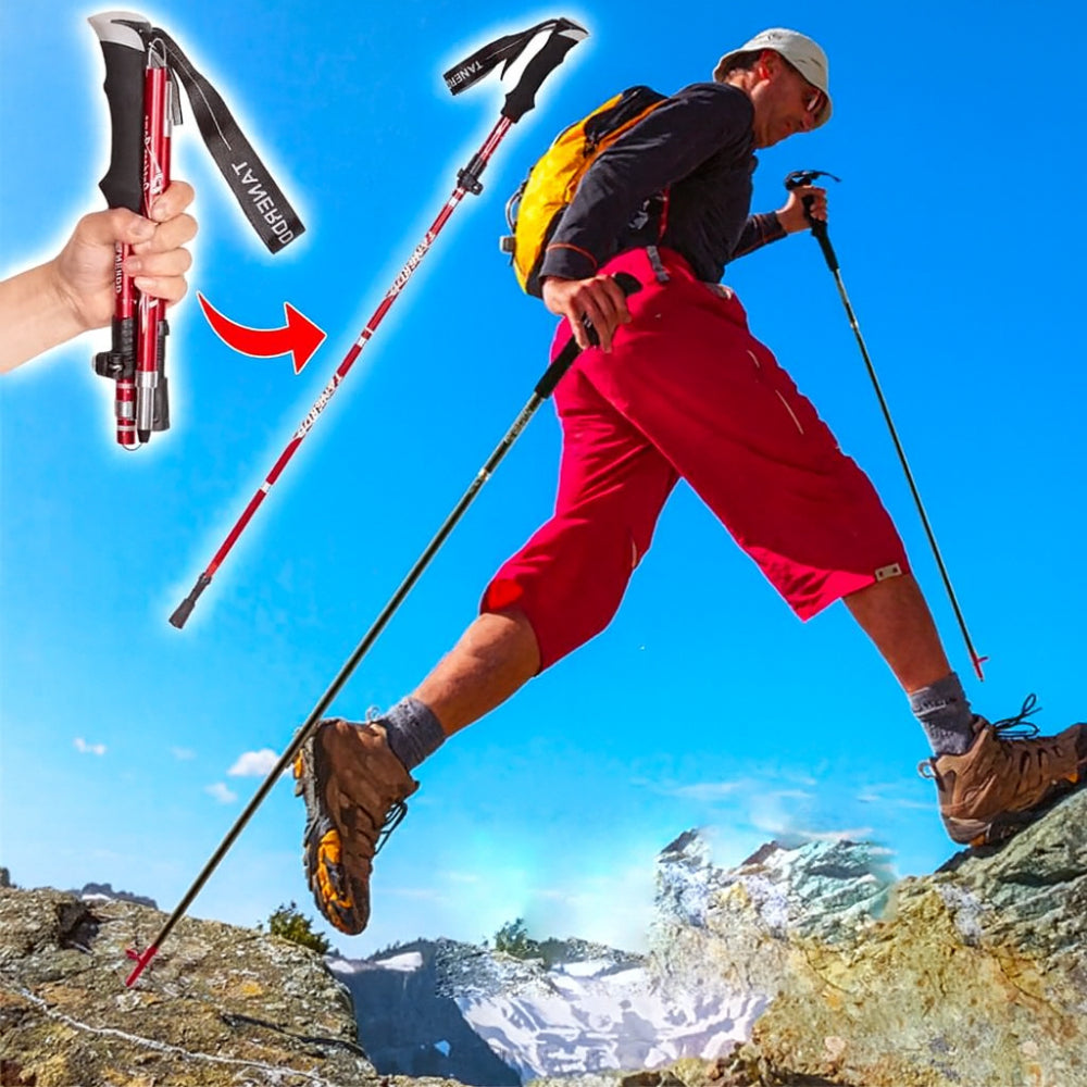 Bastoncini da trekking telescopici pieghevoli per supporto