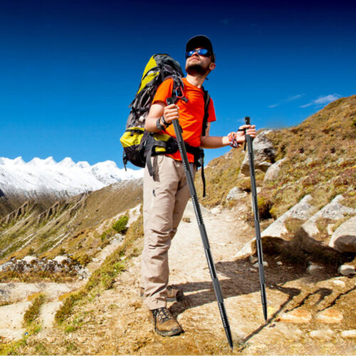 Bastoncino da Trekking Tattico e da Sopravvivenza Outdoor con Kit Multiuso