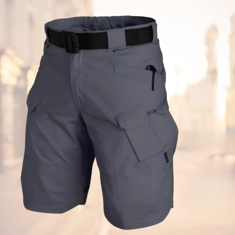 Bermuda cargo da uomo ad altezza ginocchio con cintura