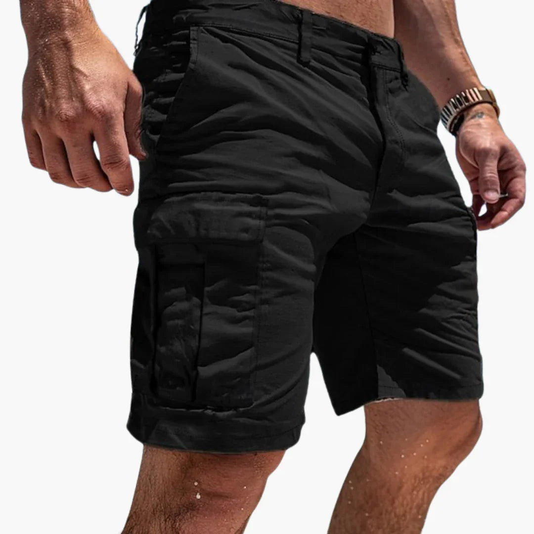 Bermuda cargo da uomo al ginocchio con tasche multiple per l'estate
