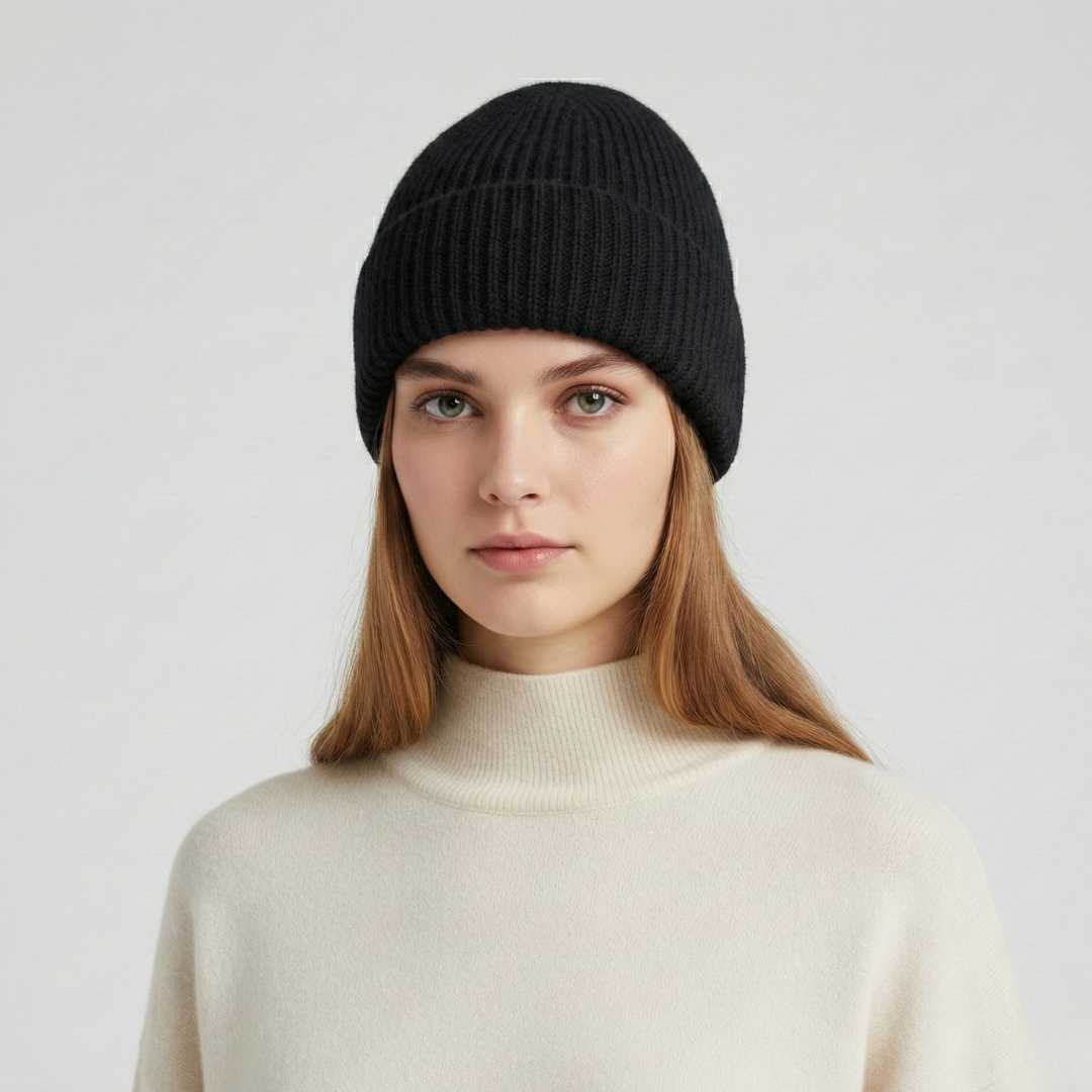 Berretto in Maglia in Filato Misto