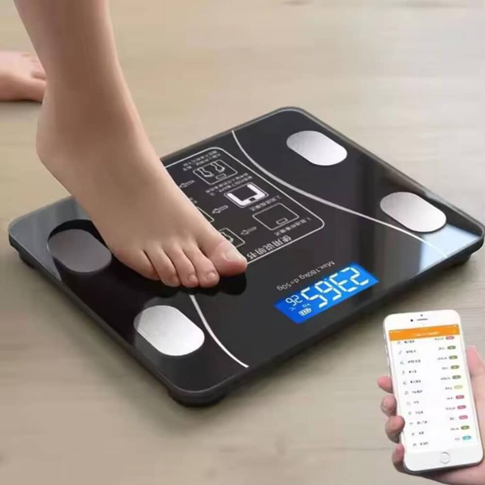 Bilancia da Bagno Pro (180 kg) con Funzione IMC e Bluetooth